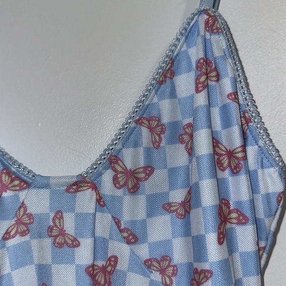 NWT Forever21 Checkered Butterfly Dress - Picture 3 of 9